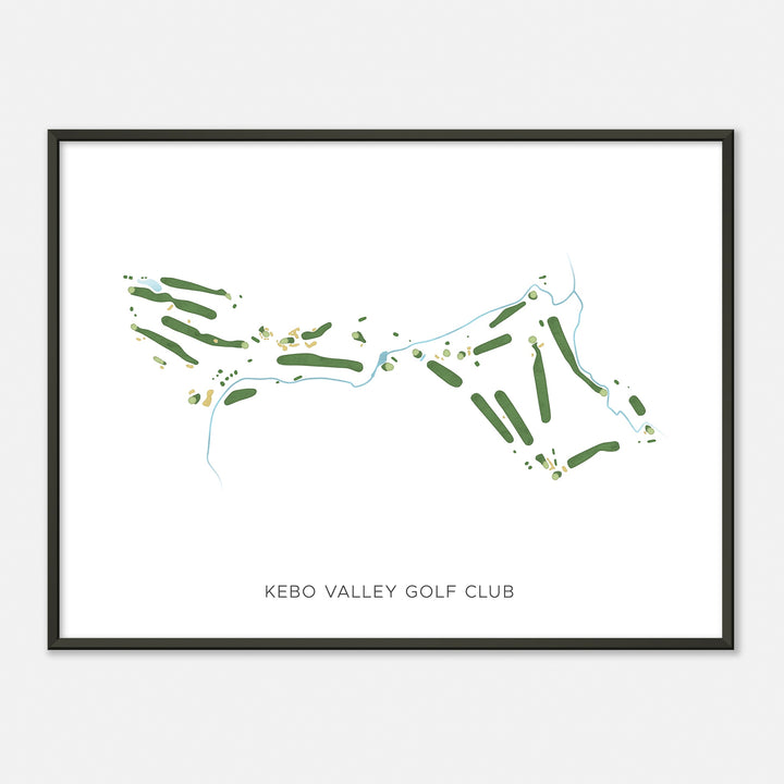 Print of Kebo Valley Golf Club Modern Map