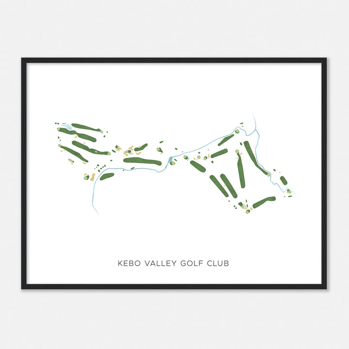 Print of Kebo Valley Golf Club Modern Map