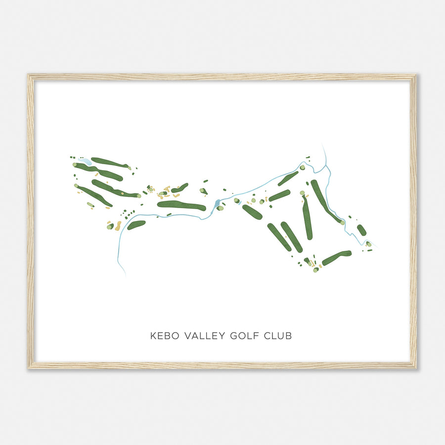 Print of Kebo Valley Golf Club Modern Map