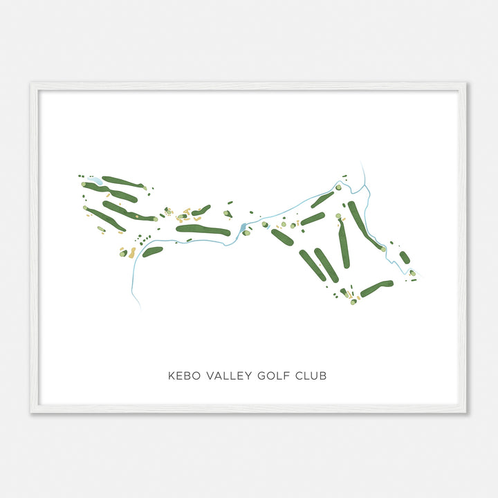 Print of Kebo Valley Golf Club Modern Map