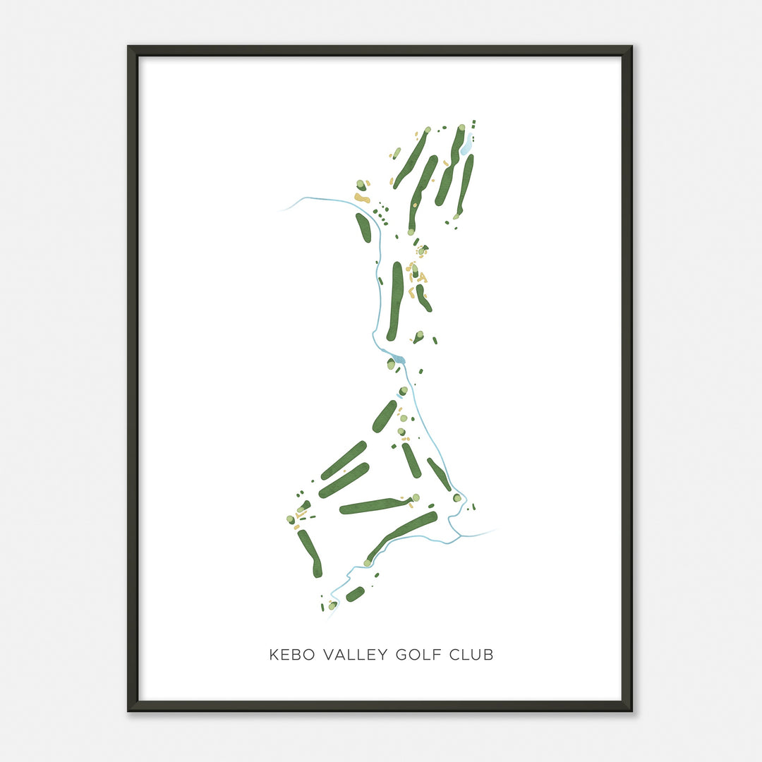 Print of Kebo Valley Golf Club Modern Map