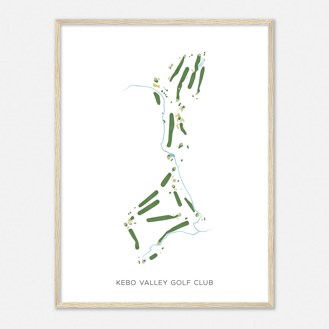 Print of Kebo Valley Golf Club Modern Map