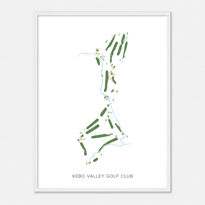 Print of Kebo Valley Golf Club Modern Map