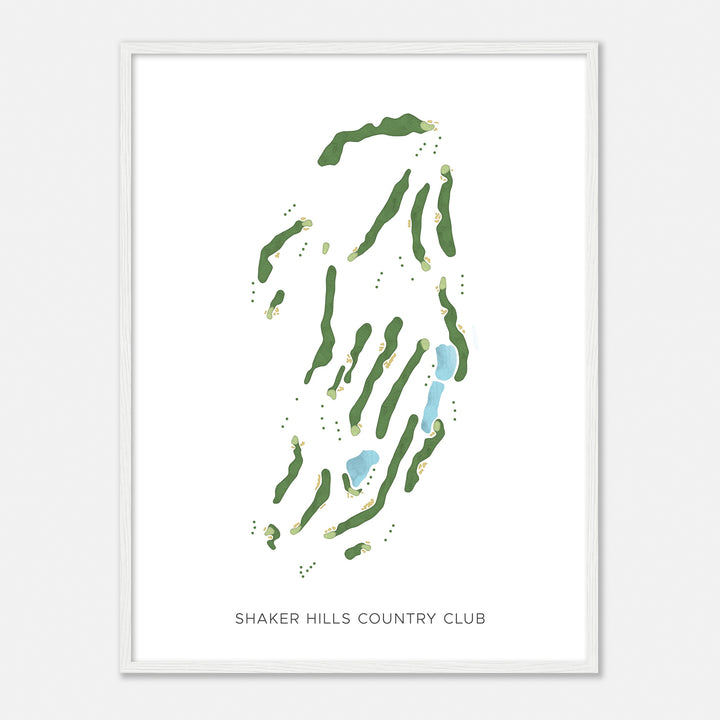 Print of Shaker Hills Country Club Modern Map