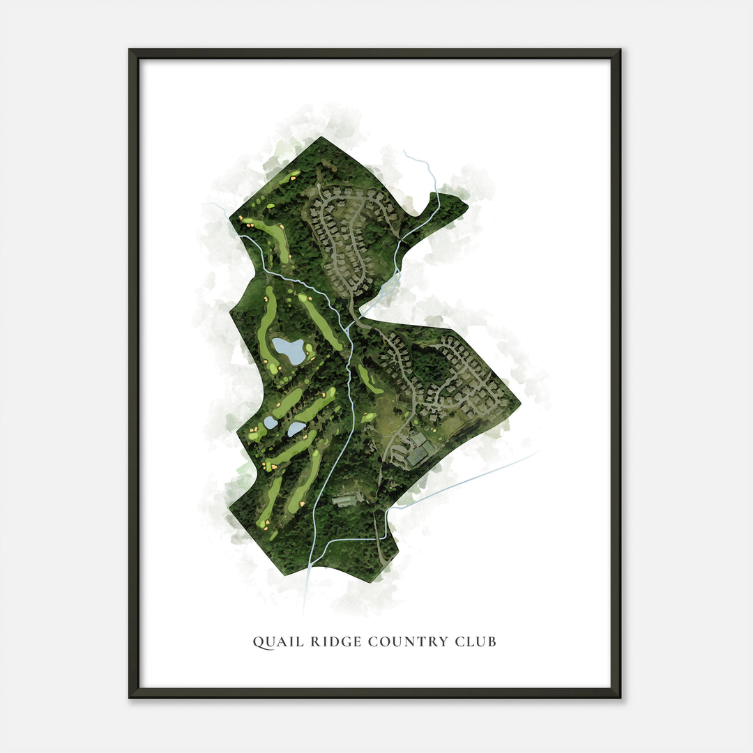 Print of Quail Ridge Country Club Classic Map