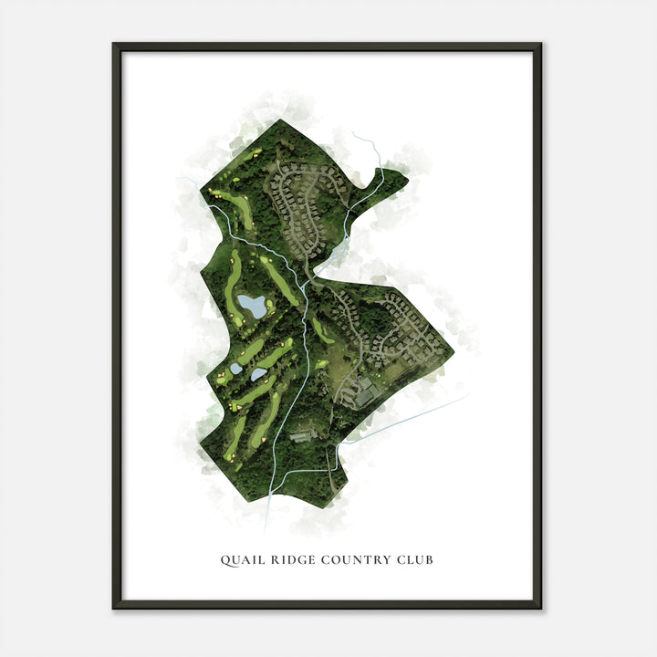 Print of Quail Ridge Country Club Classic Map