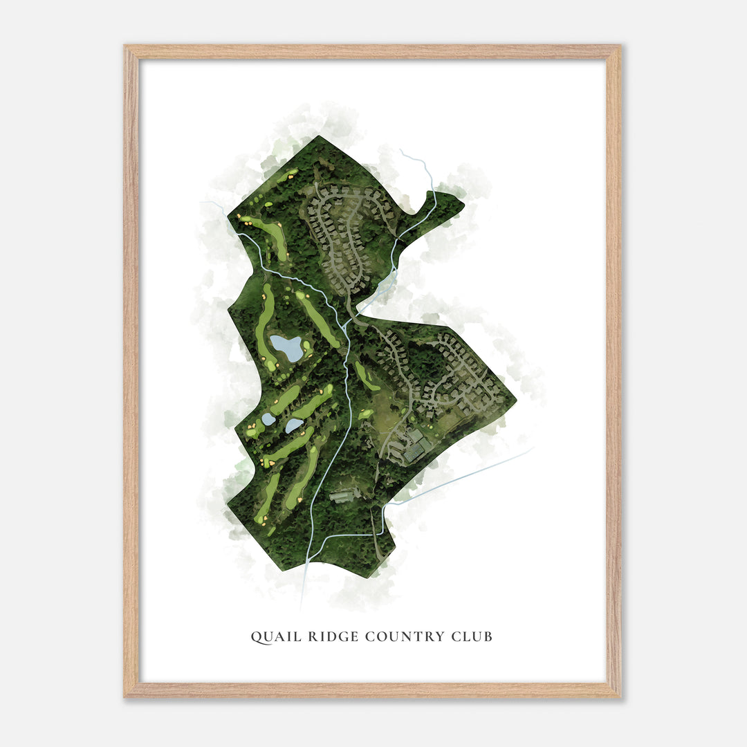 Print of Quail Ridge Country Club Classic Map