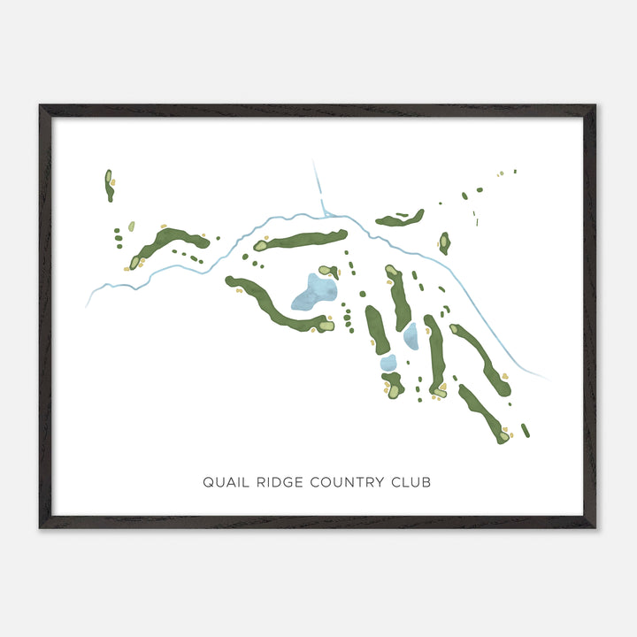 Print of Quail Ridge Country Club Modern Map