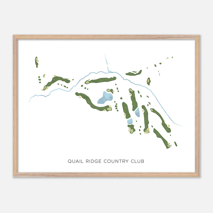 Print of Quail Ridge Country Club Modern Map