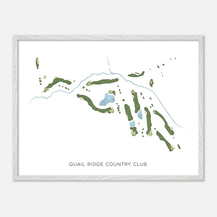 Print of Quail Ridge Country Club Modern Map