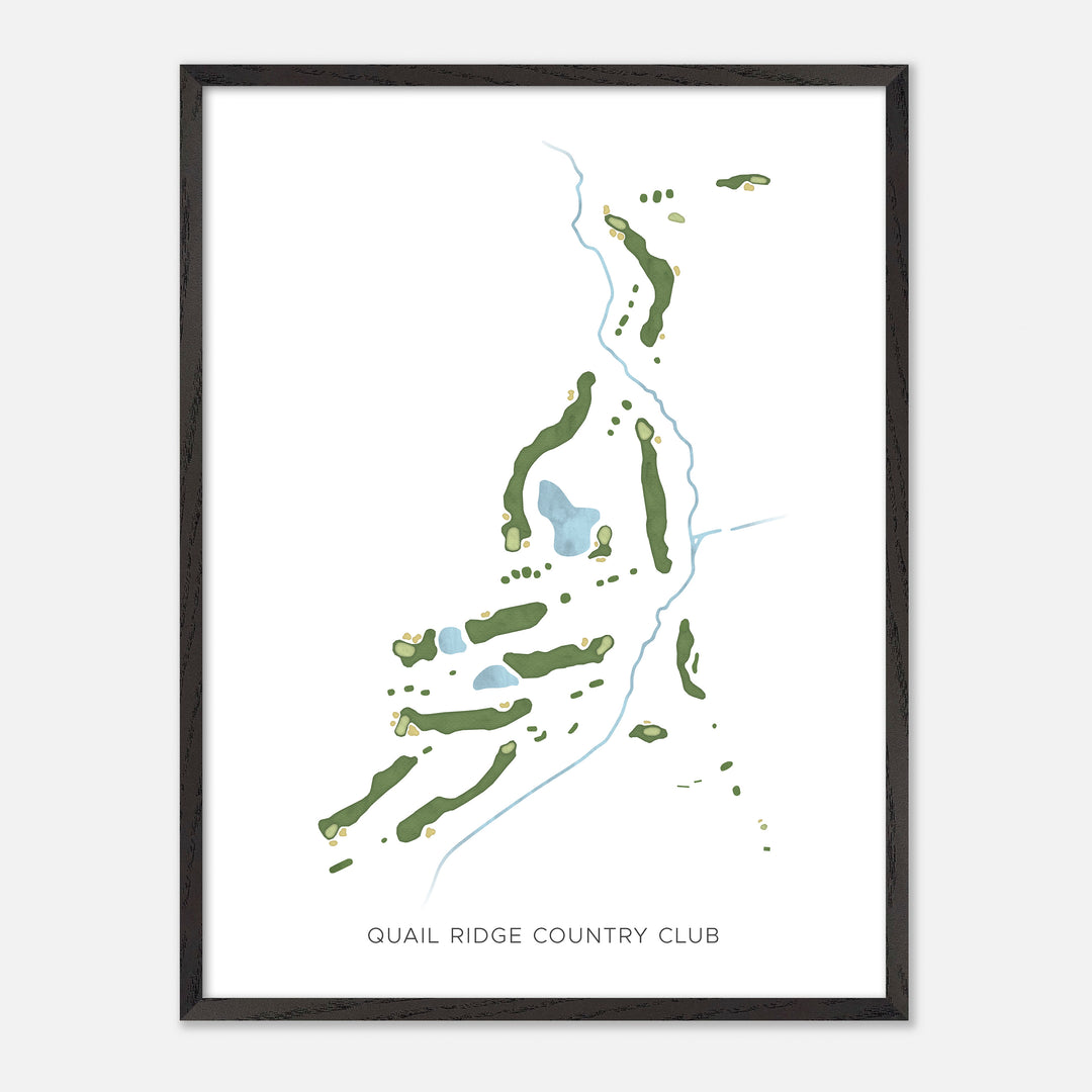 Print of Quail Ridge Country Club Modern Map