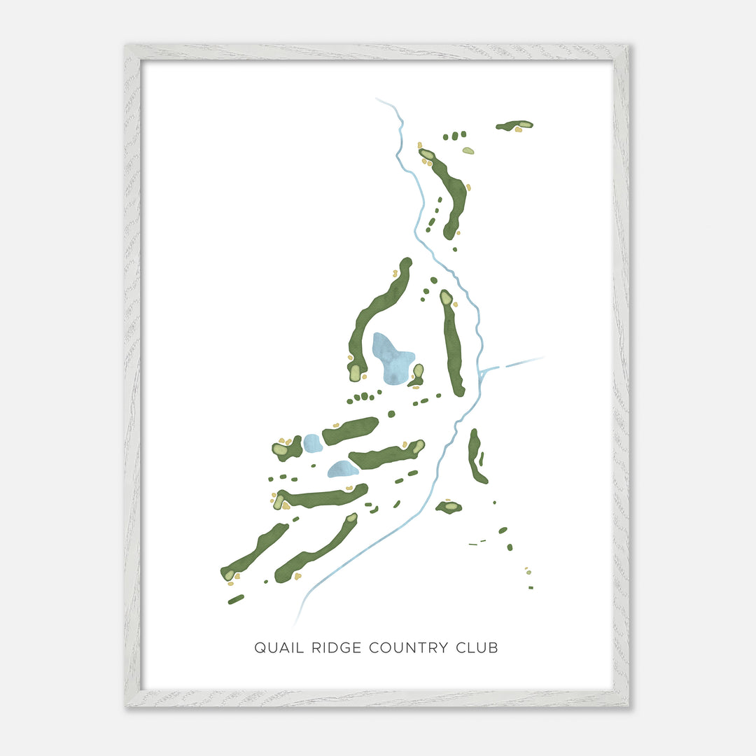 Print of Quail Ridge Country Club Modern Map