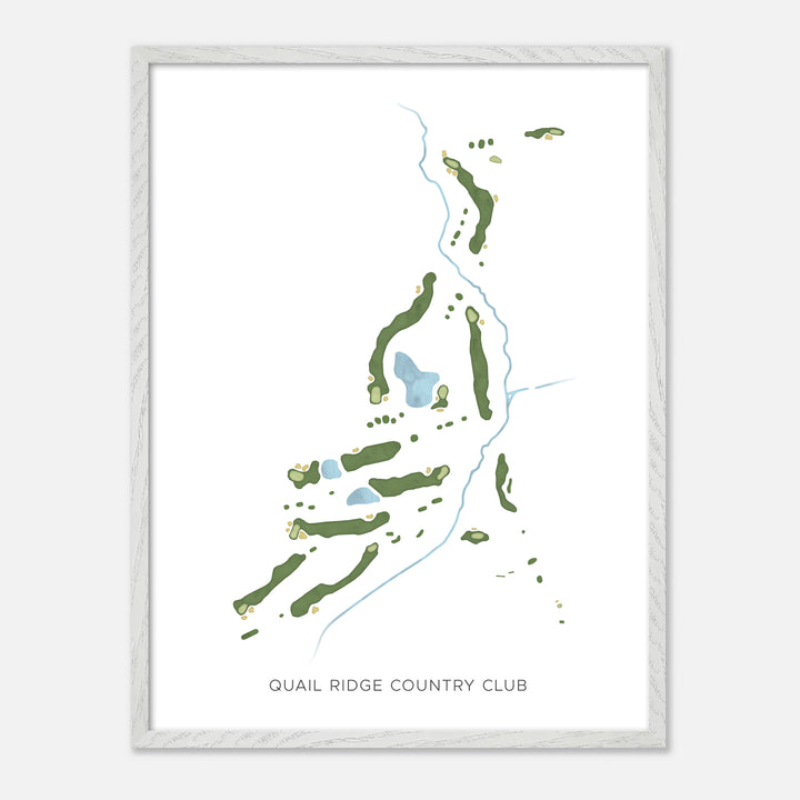 Print of Quail Ridge Country Club Modern Map