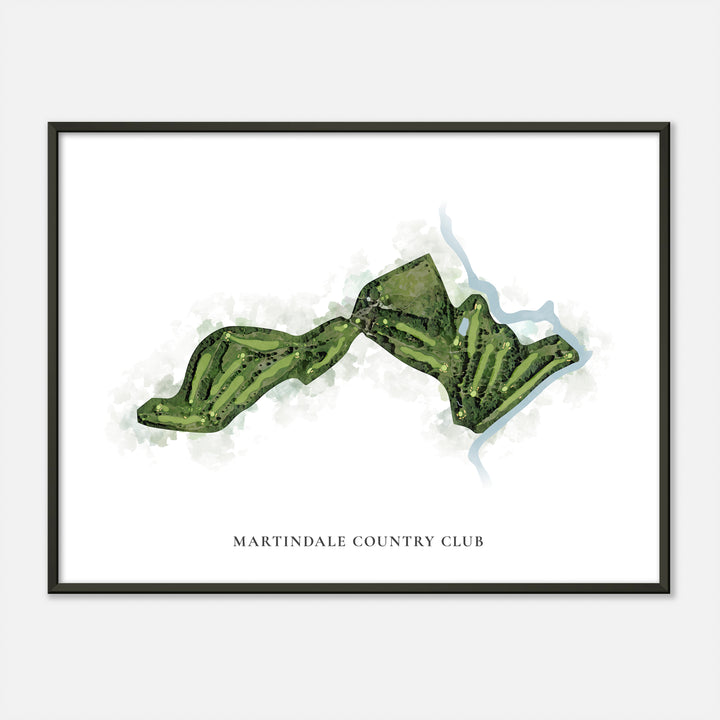 Print of Martindale Country Club Classic Map