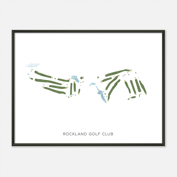 Print of Rockland Golf Club Modern Map