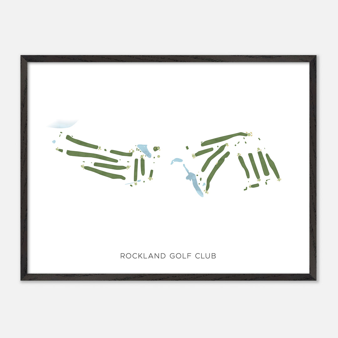 Print of Rockland Golf Club Modern Map