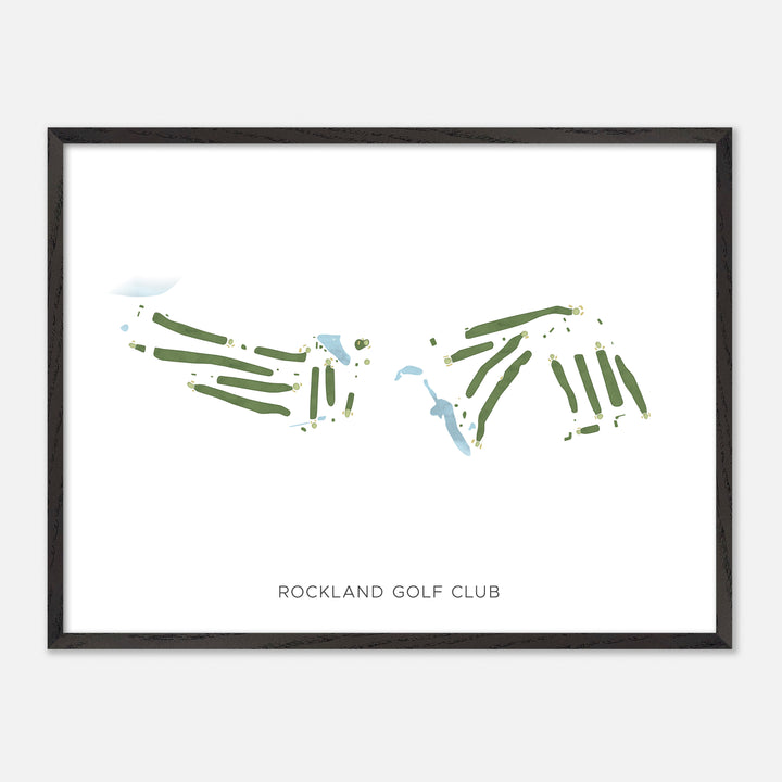 Print of Rockland Golf Club Modern Map