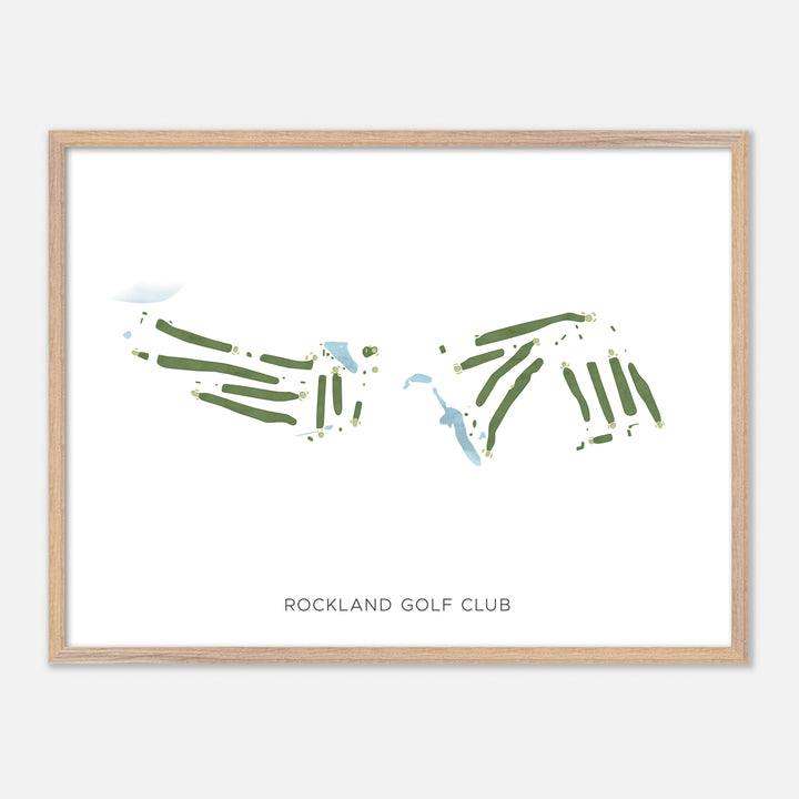 Print of Rockland Golf Club Modern Map