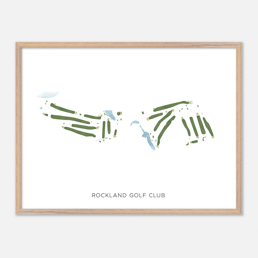 Print of Rockland Golf Club Modern Map