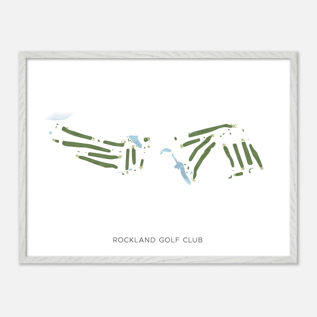 Print of Rockland Golf Club Modern Map