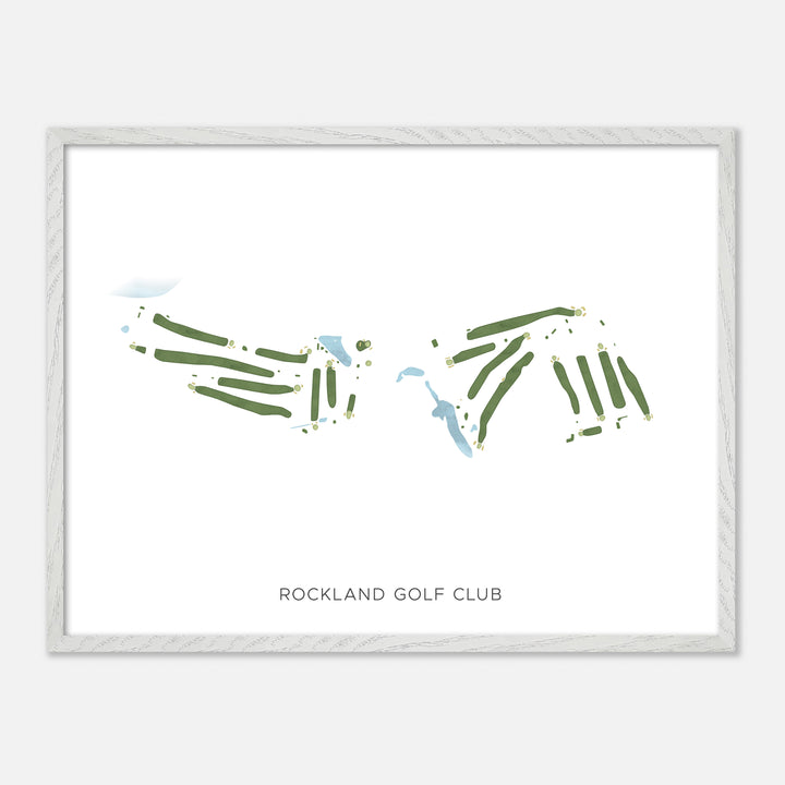 Print of Rockland Golf Club Modern Map