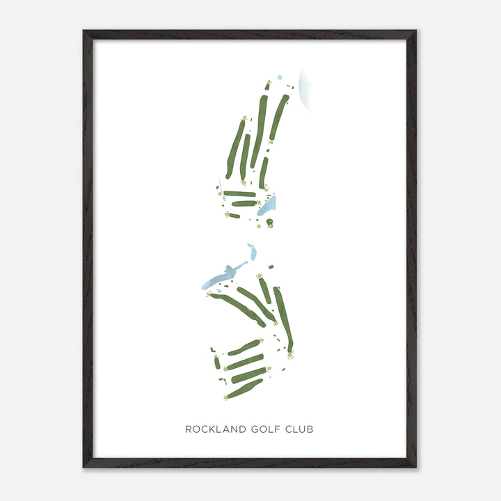 Print of Rockland Golf Club Modern Map