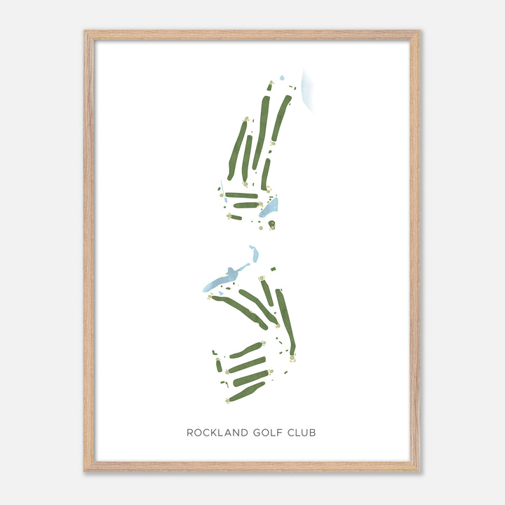Print of Rockland Golf Club Modern Map