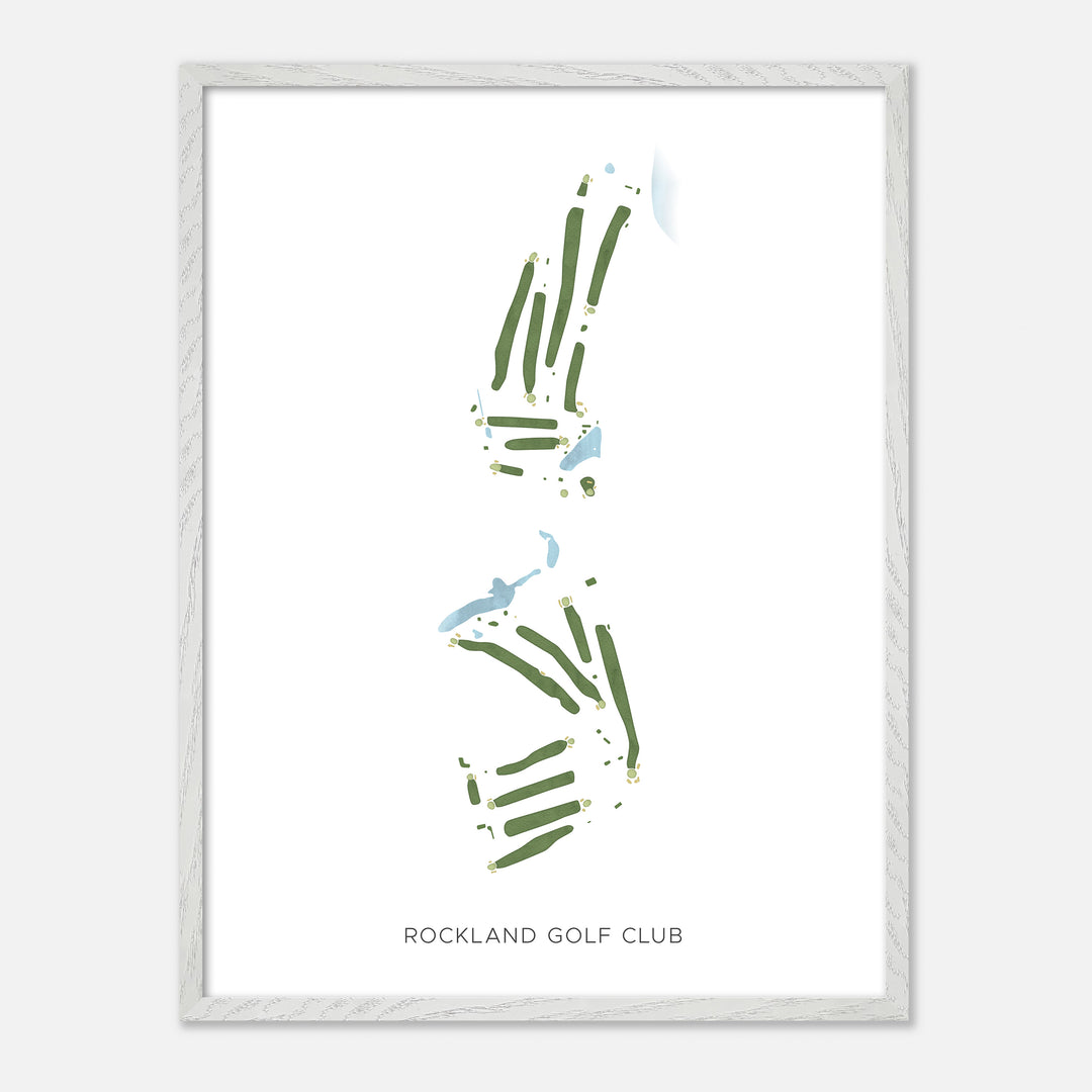 Print of Rockland Golf Club Modern Map