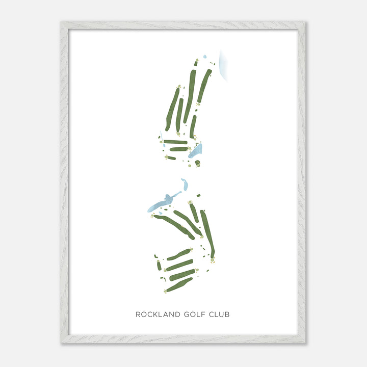 Print of Rockland Golf Club Modern Map