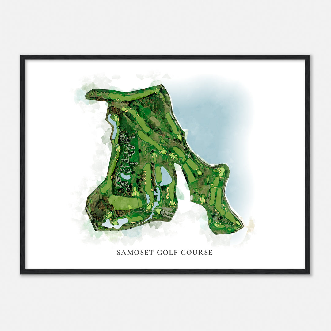 Print of Samoset Golf Course Classic Map