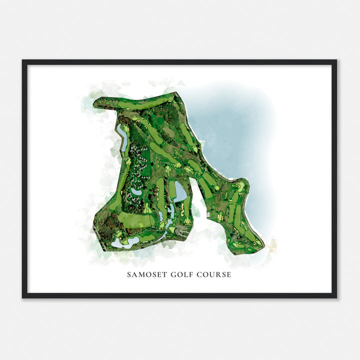 Print of Samoset Golf Course Classic Map