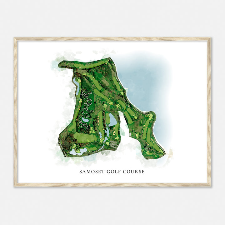 Print of Samoset Golf Course Classic Map