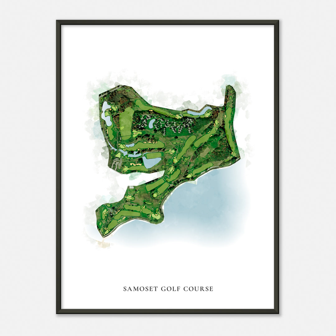 Print of Samoset Golf Course Classic Map