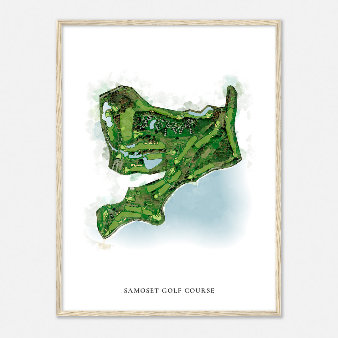 Print of Samoset Golf Course Classic Map