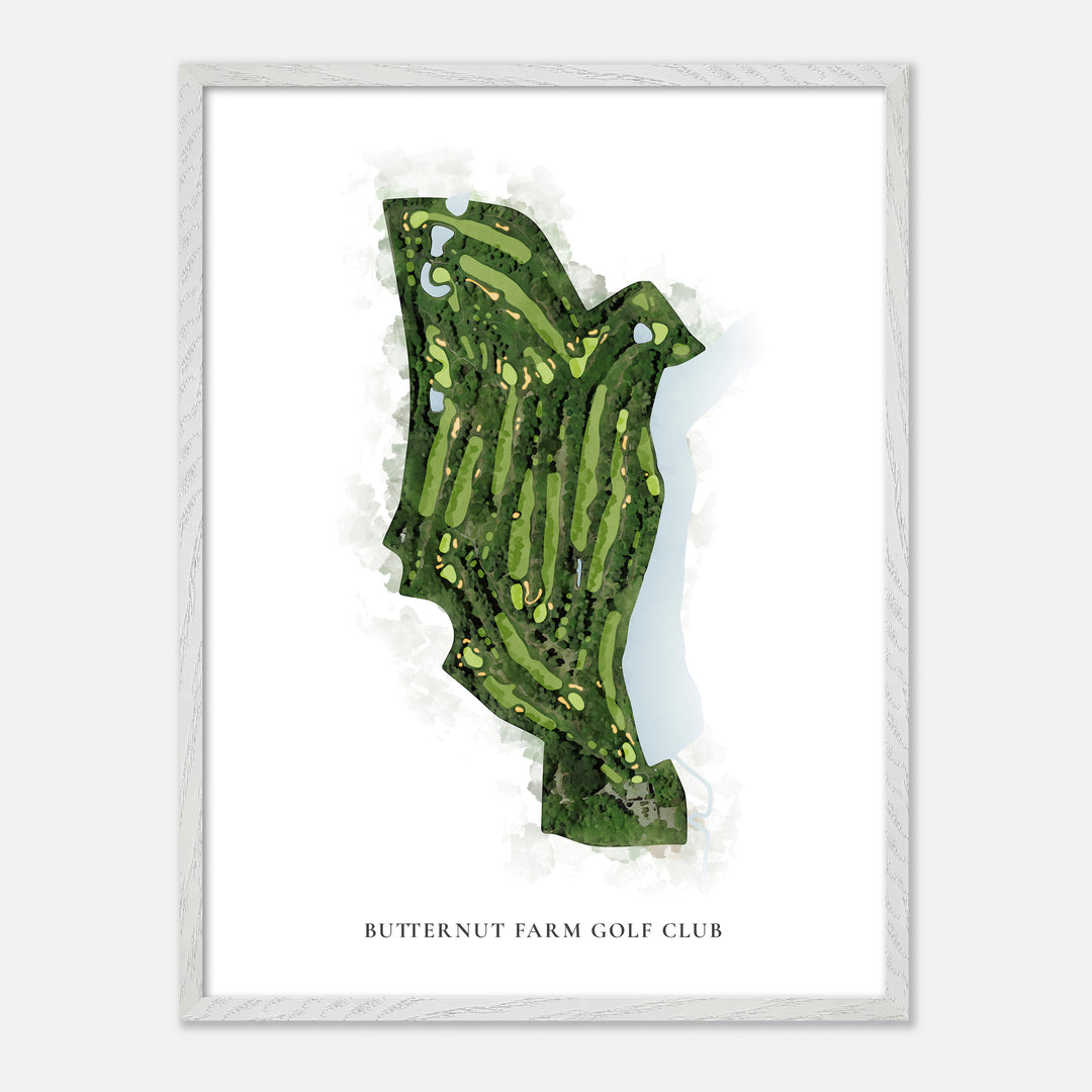 Print of Butternut Farm Golf Club Classic Map