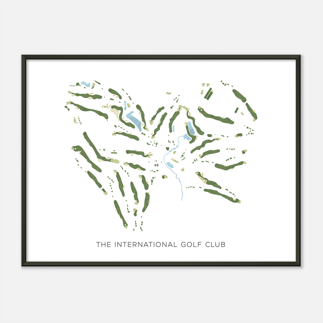 Print of The International Golf Club Modern Map