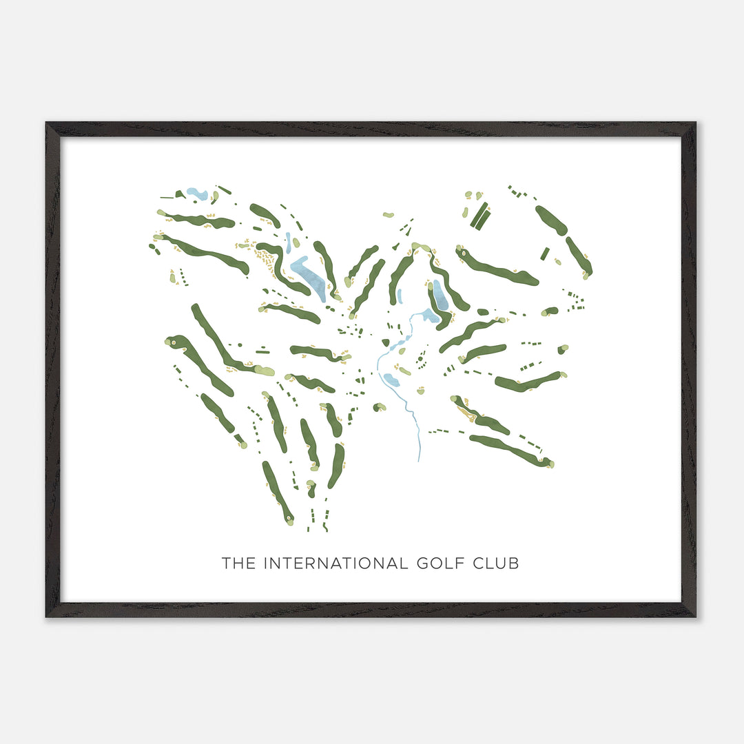 Print of The International Golf Club Modern Map