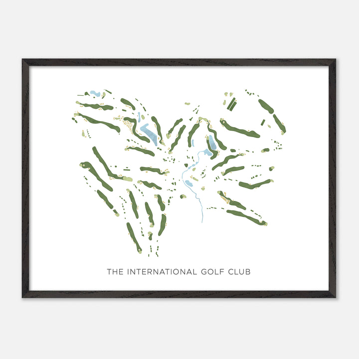 Print of The International Golf Club Modern Map