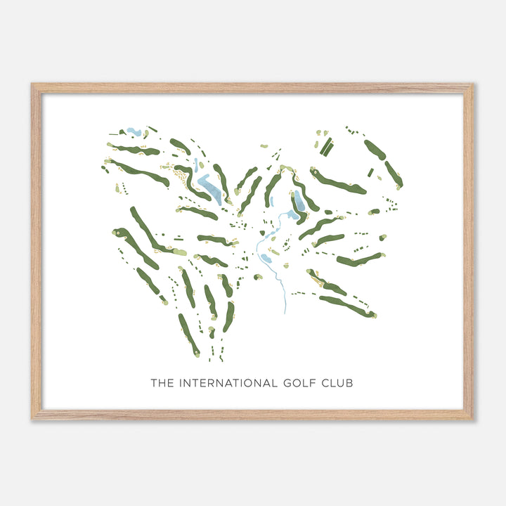 Print of The International Golf Club Modern Map