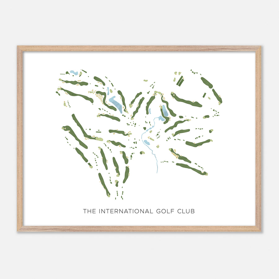 Print of The International Golf Club Modern Map