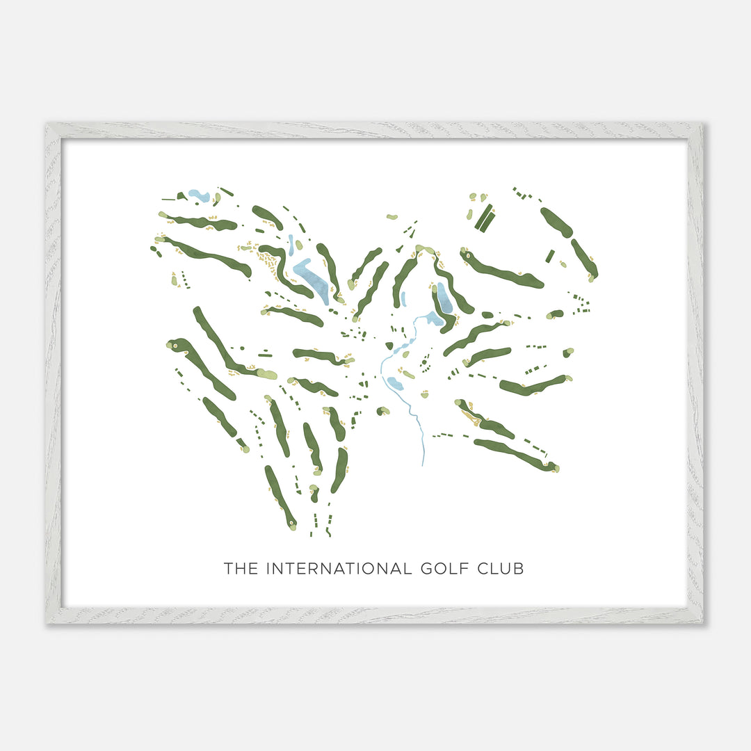 Print of The International Golf Club Modern Map