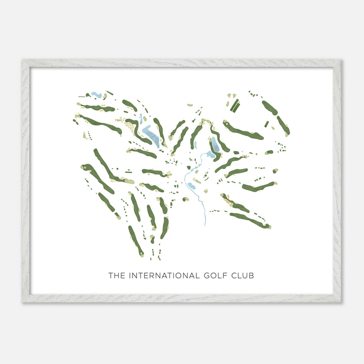 Print of The International Golf Club Modern Map