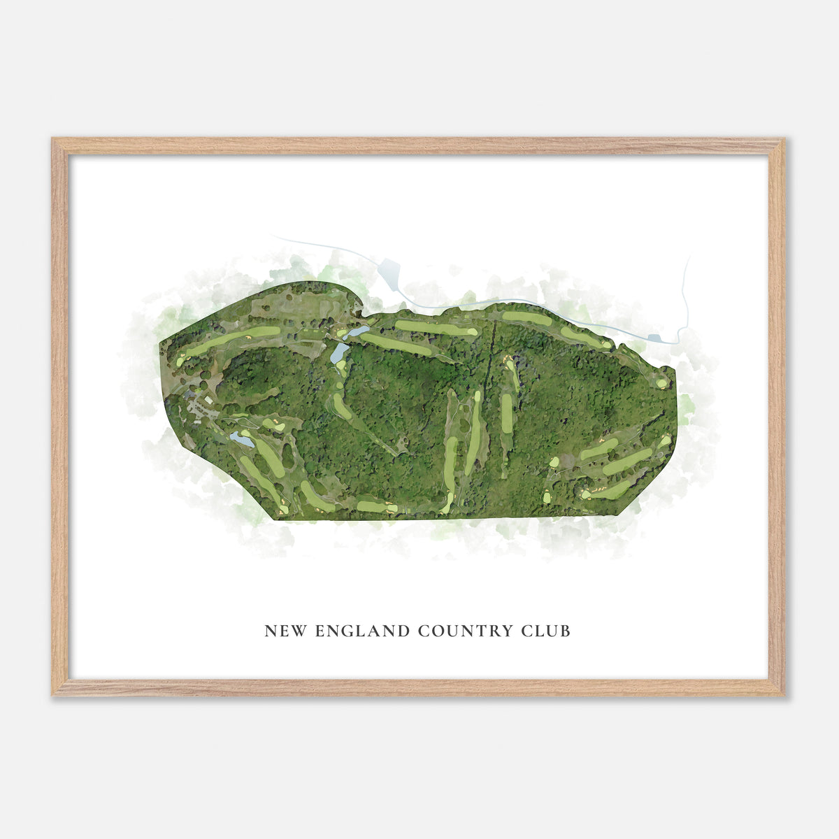 Print of New England Country Club Classic Map
