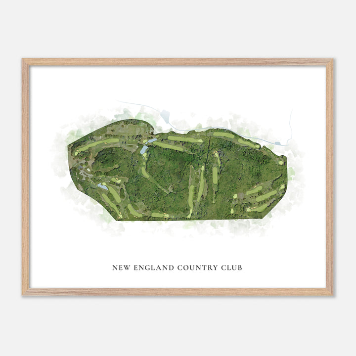 Print of New England Country Club Classic Map