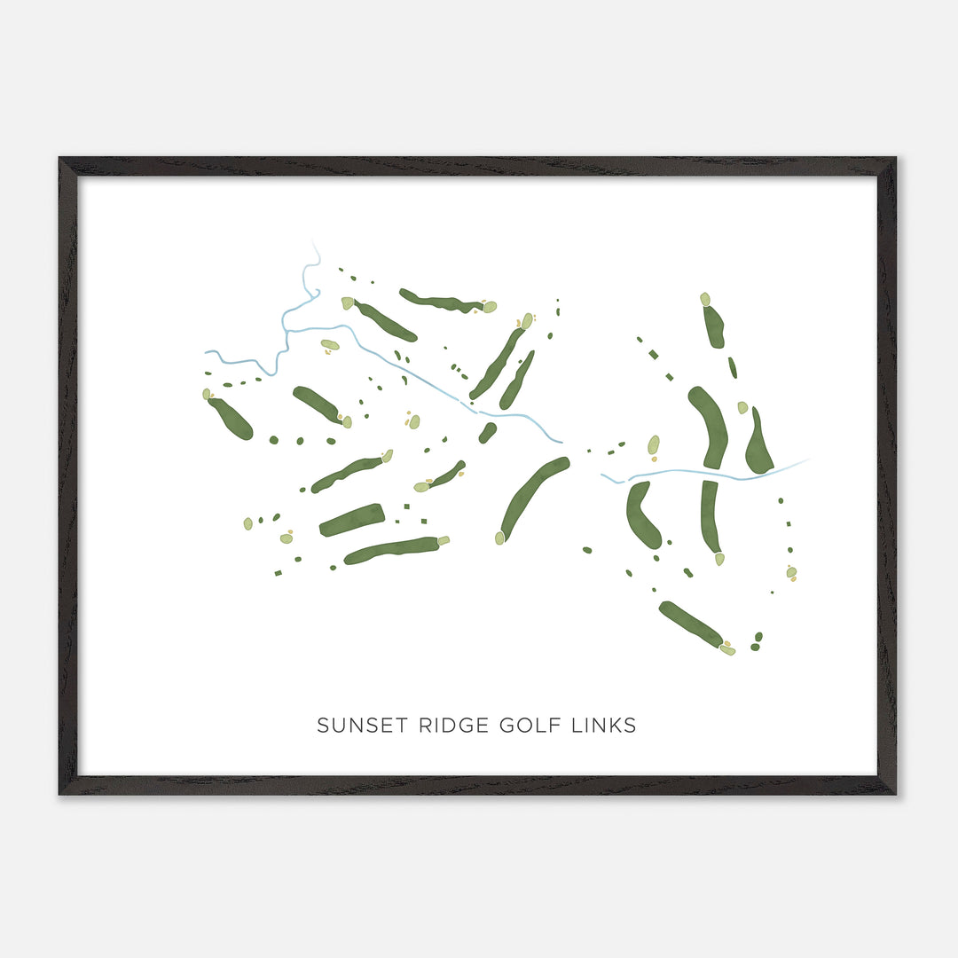 Print of Sunset Ridge Golf Links Modern Map