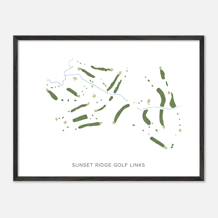 Print of Sunset Ridge Golf Links Modern Map