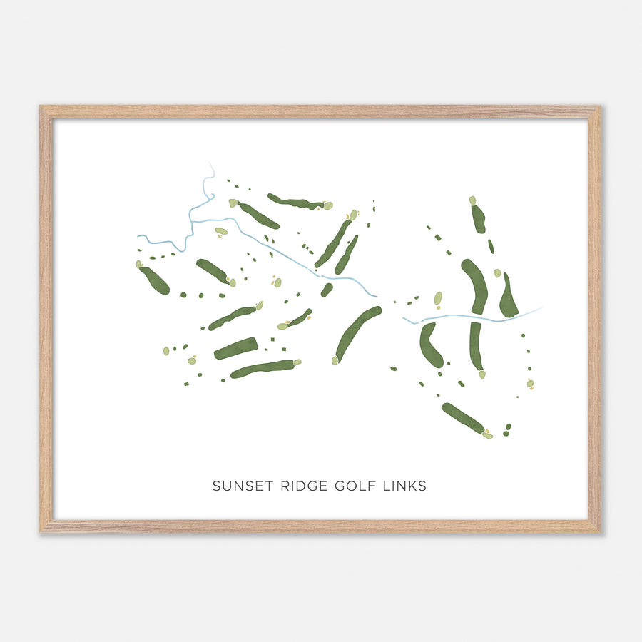 Print of Sunset Ridge Golf Links Modern Map
