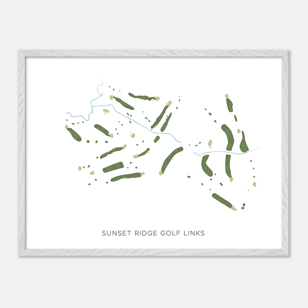 Print of Sunset Ridge Golf Links Modern Map