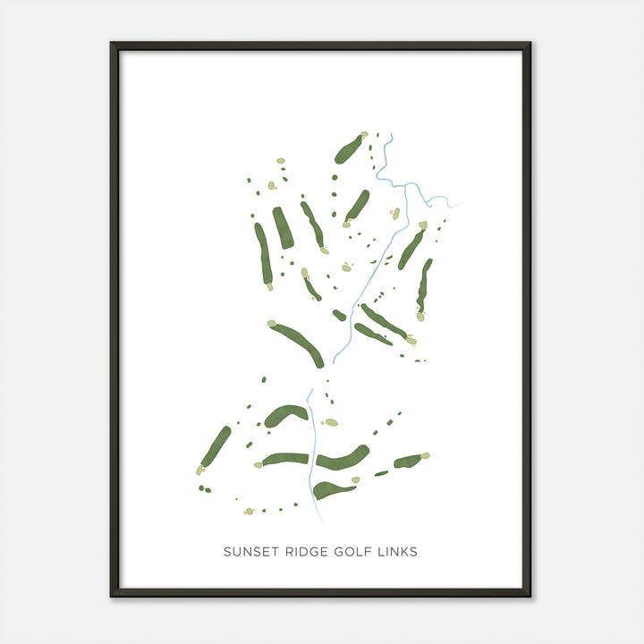 Print of Sunset Ridge Golf Links Modern Map