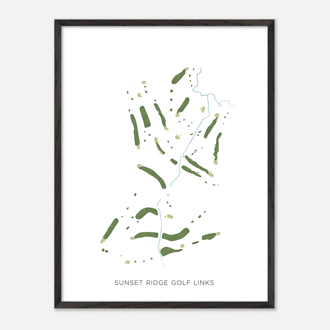 Print of Sunset Ridge Golf Links Modern Map